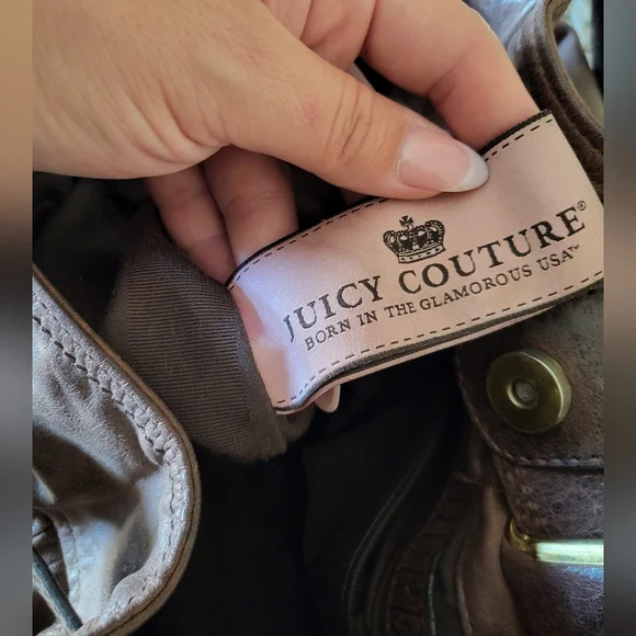 🥀🌻Y2k Juicy Couture Brown Leather Women's Bag - Picture 9 of 11